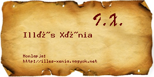 Illés Xénia névjegykártya