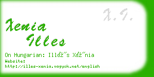 xenia illes business card